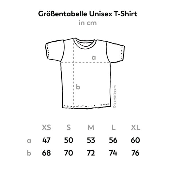 bambiboom Größentabelle Unisex T-Shirt