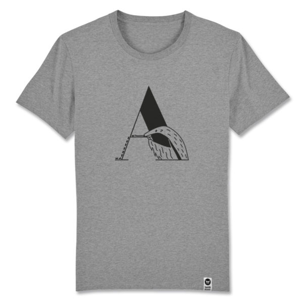 bambiboom Fairtrade T-Shirt Print Aufdruck Typo Shirt Unisex Männer Frauen Tiermotiv Ameisenbär