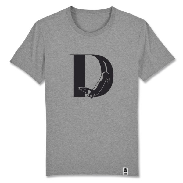 bambiboom Fairtrade T-Shirt Print Aufdruck Typo Shirt Unisex Männer Frauen Tiermotiv Dackel