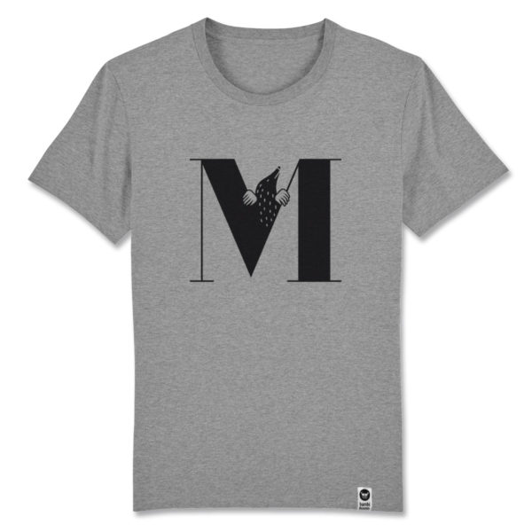 bambiboom Fairtrade T-Shirt Print Aufdruck Typo Shirt Unisex Männer Frauen Tiermotiv Maulwurf