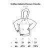 bambiboom Groessentabelle Damen Hoodie