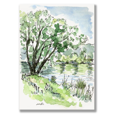 Kunstdruck Birkensee I