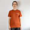 bambiboom Fairtrade T-Shirt Unisex Damen Herren Print Aufdruck Empowerment Shirt be bold, dunkelorange rostrot