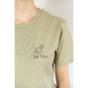 bambiboom Fairtrade T-Shirt Unisex Damen Herren Print Aufdruck Empowerment Shirt be free, salbeigrün pastellgrün