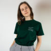 bambiboom Fairtrade T-Shirt Unisex Damen Herren Print Aufdruck Empowerment Shirt cool as a cucumber, flaschengrün