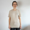 bambiboom Fairtrade T-Shirt Unisex Damen Herren Print Aufdruck Empowerment Shirt inhale exhale repeat, beige