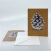 Kiefernzapfen Klappkarte Grußkarte Weihnachtskarte Illustration DIN A6