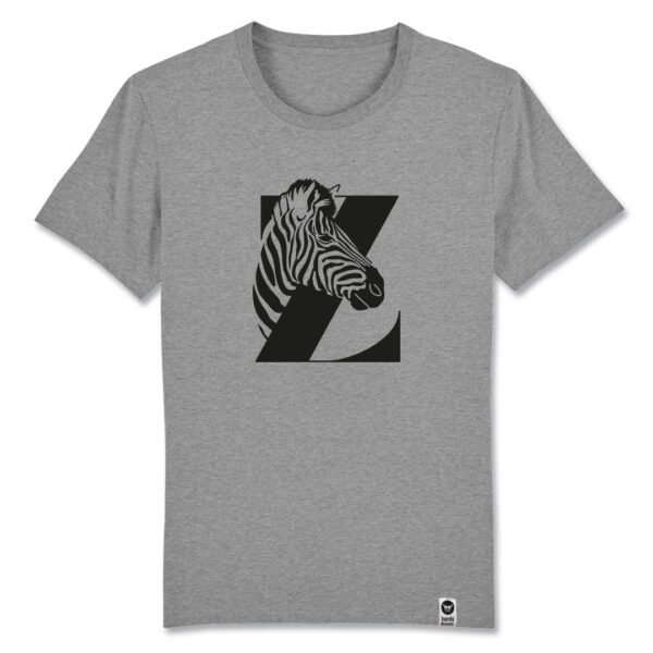 bambiboom Fairtrade T-Shirt Print Aufdruck Typo Shirt Unisex Männer Frauen Zebra Tiermotiv