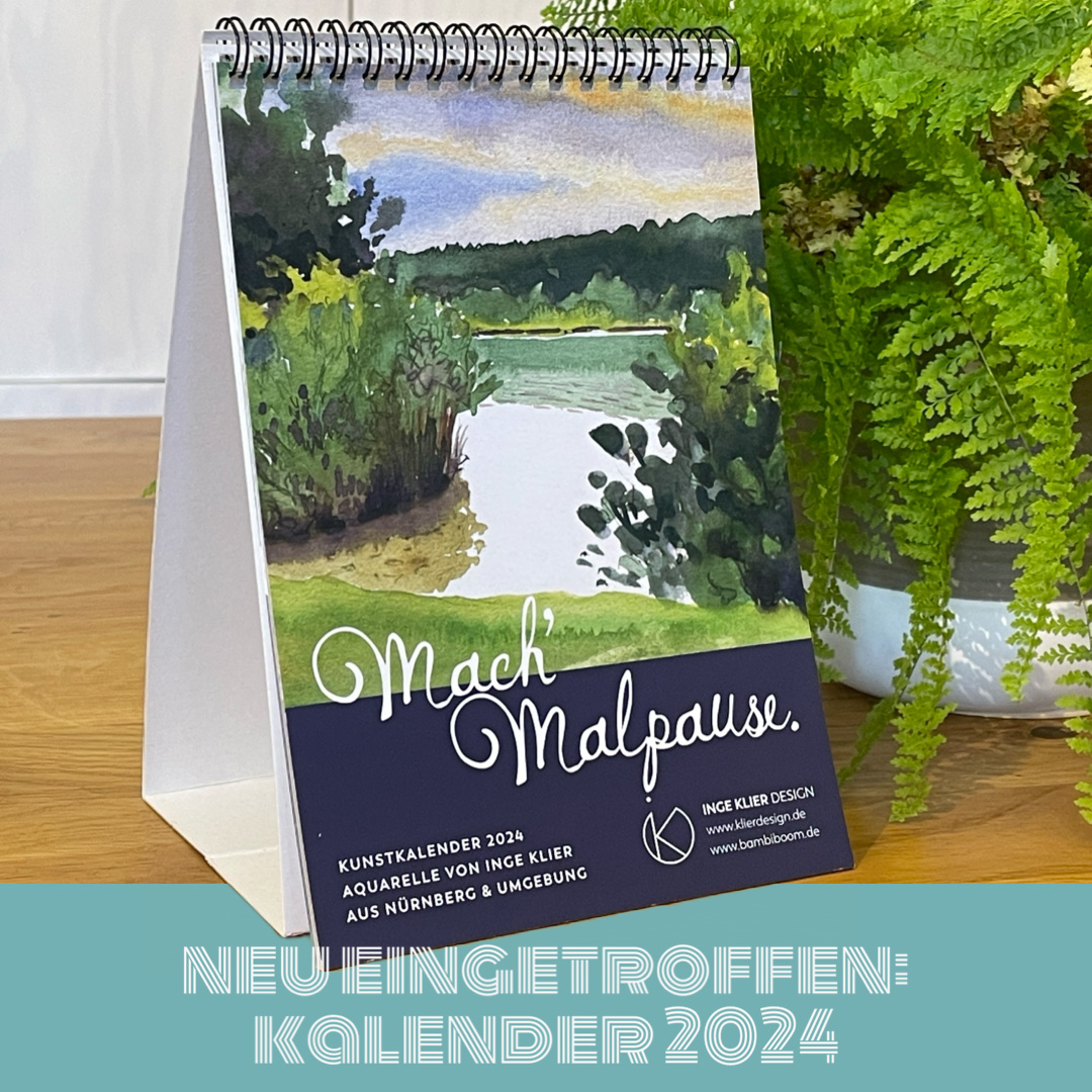 bambiboom Kunstkalender Kalender Aquarelle 2024