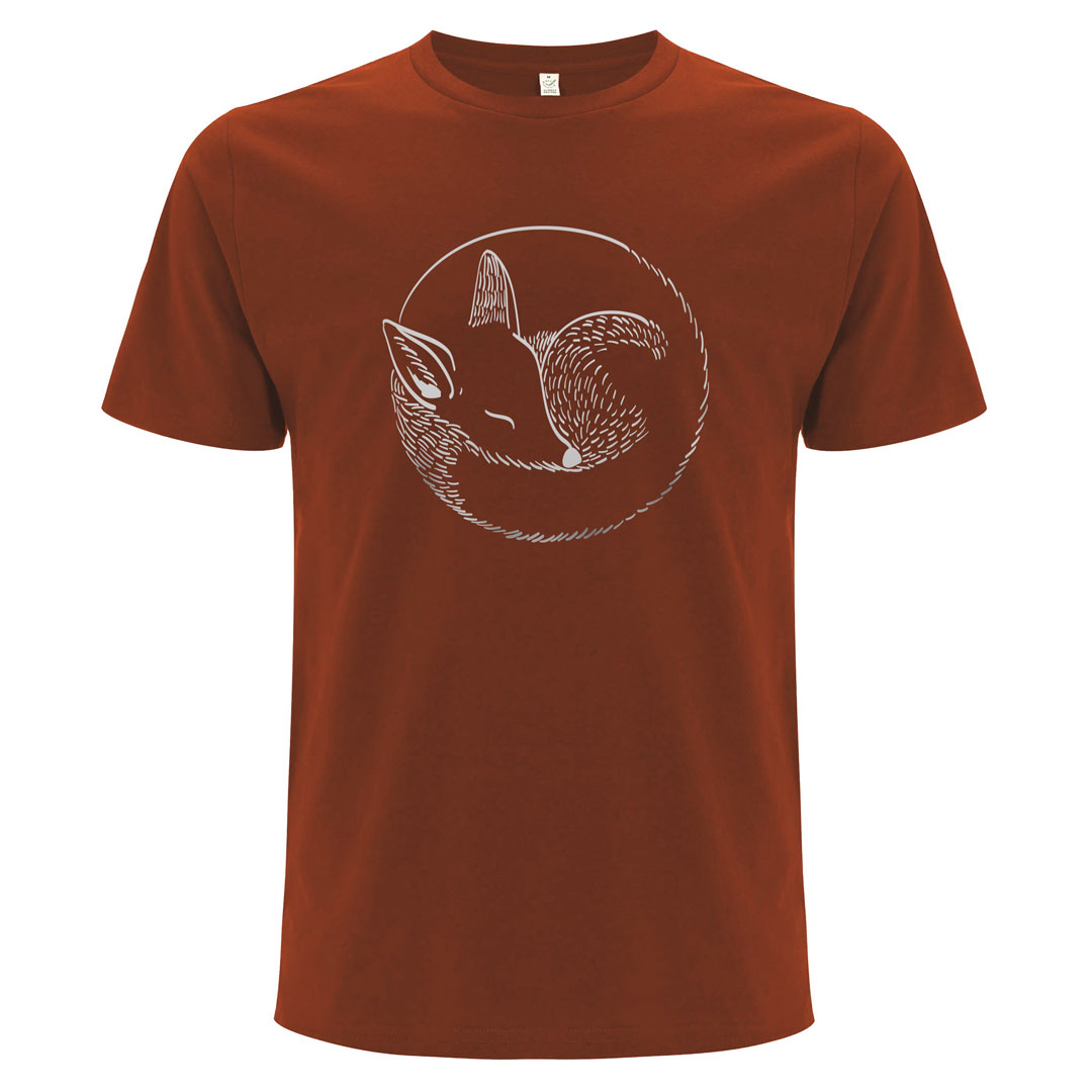 bambiboom Unisex/Herren T-Shirt Fux, Dark Orange