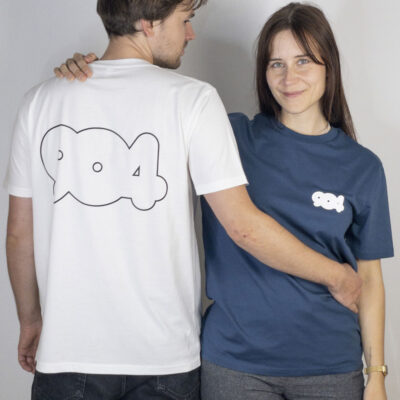 bambiboom Unisex und Herren T-Shirt Nürnberg 904 Deep Teal und Weiß