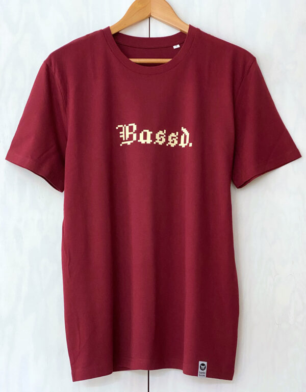 bambiboom Unisex und Herren T-Shirt Bassd. Bordeaux