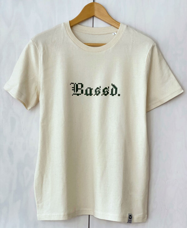bambiboom Unisex und Herren T-Shirt Bassd. Natural White