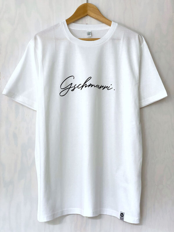 bambiboom Unisex und Herren T-Shirt Gschmarri weiß