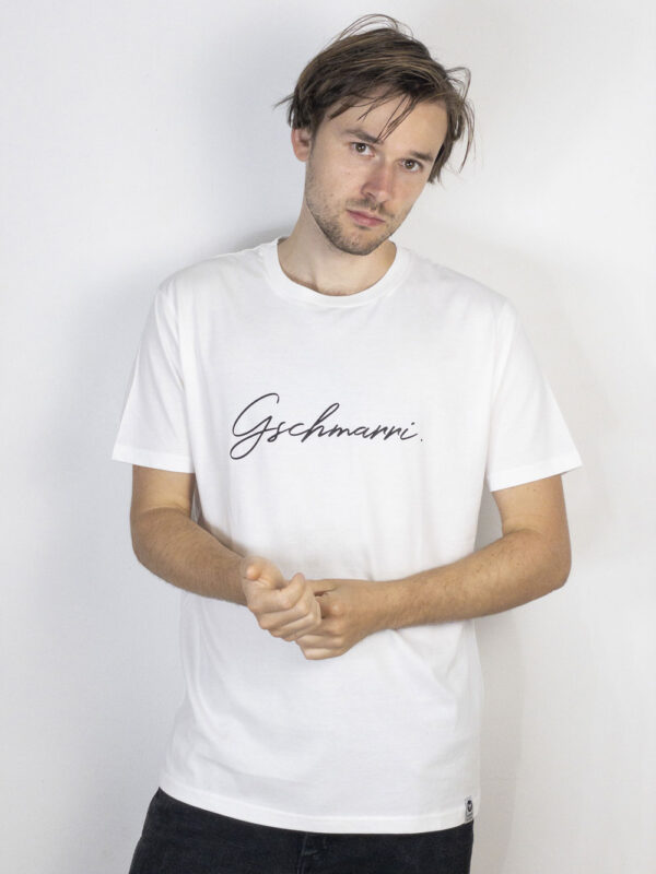 bambiboom Unisex und Herren T-Shirt Gschmarri weiß