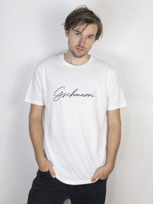 bambiboom Unisex und Herren T-Shirt Gschmarri weiß