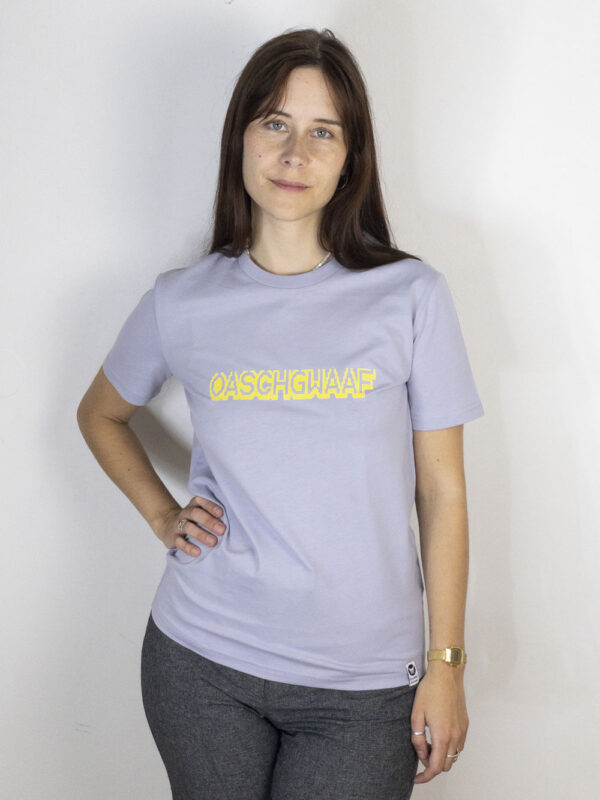 bambiboom Unisex und Herren T-Shirt Oaschgwaaf Lavendel