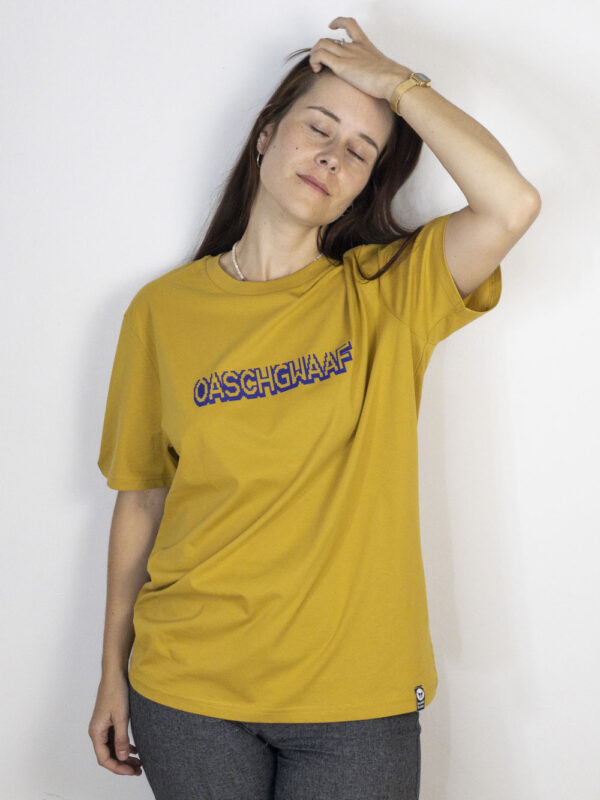 bambiboom Unisex und Herren T-Shirt Oaschgwaaf Ochre