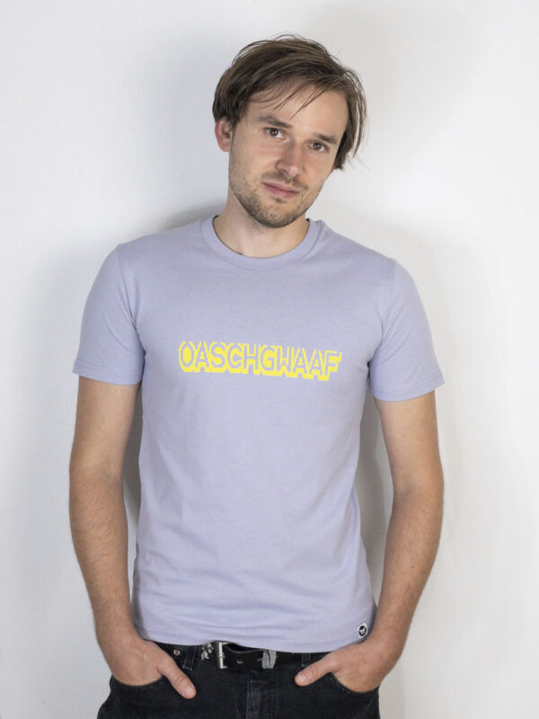 bambiboom Unisex und Herren T-Shirt Oaschgwaaf Lavendel
